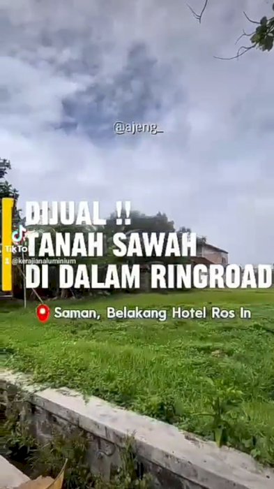 Dijual Tanah Sawah Strategis di daerah istimewa Yogyakarta
