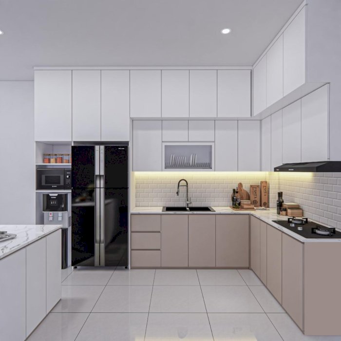 Ubah dapur biasa jadi ruang memasak yang elegan. Kitchen set custom