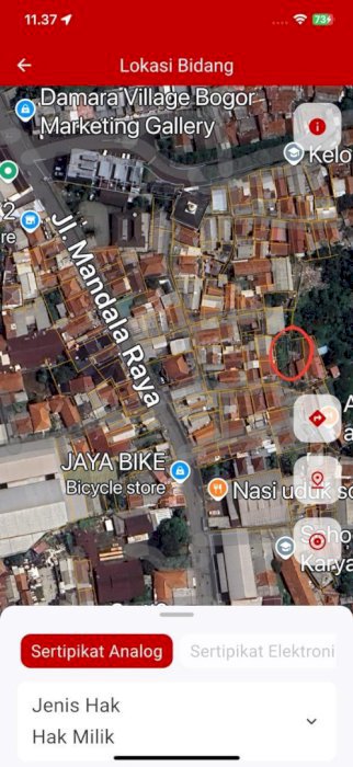 Dijual cepat tanpa perantara tanah siap huni bersertifikat SHM