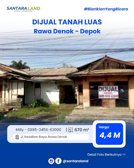 JUAL TANAH DEKAT TOL DESARI – LOKASI STRATEGIS