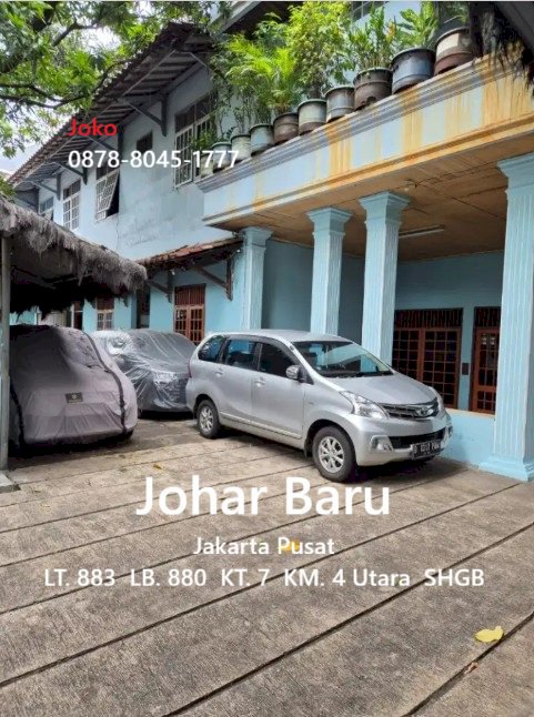 Rumah Asri 2 Lt COCOK untuk KOSAN, Jl. Johar Baru, Jakarta Pusat