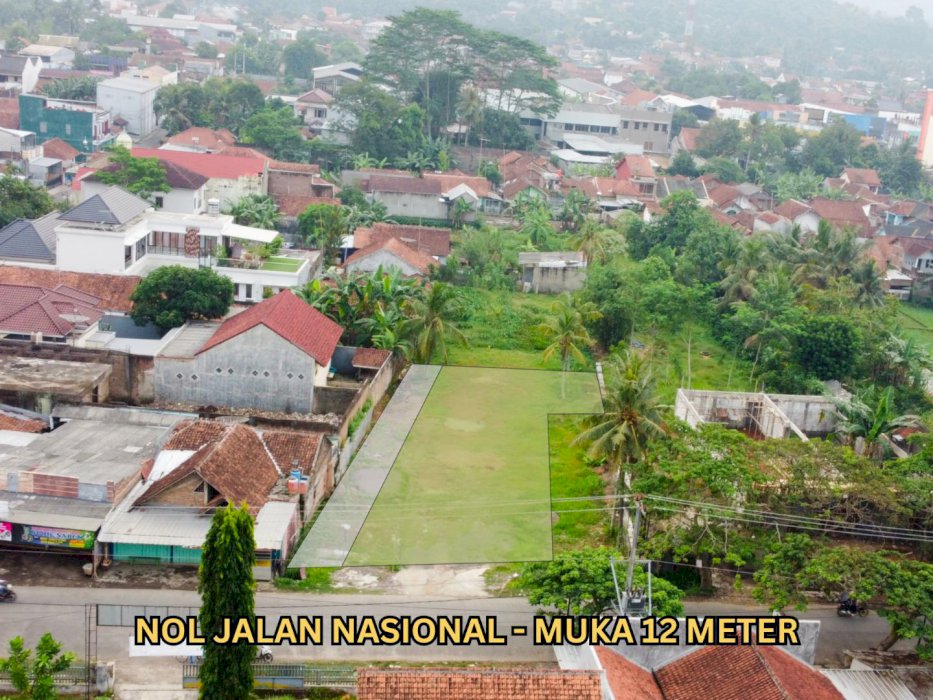 Tanah Nol Jalan Nasional Majenang SHM Muka 12m Siap Bangun
