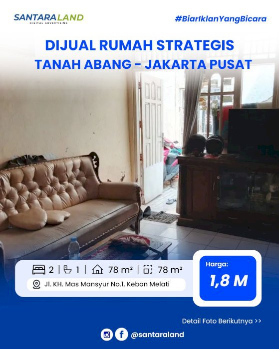 Rumah Strategis Jakarta Pusat – Dekat MRT & Mall Premium