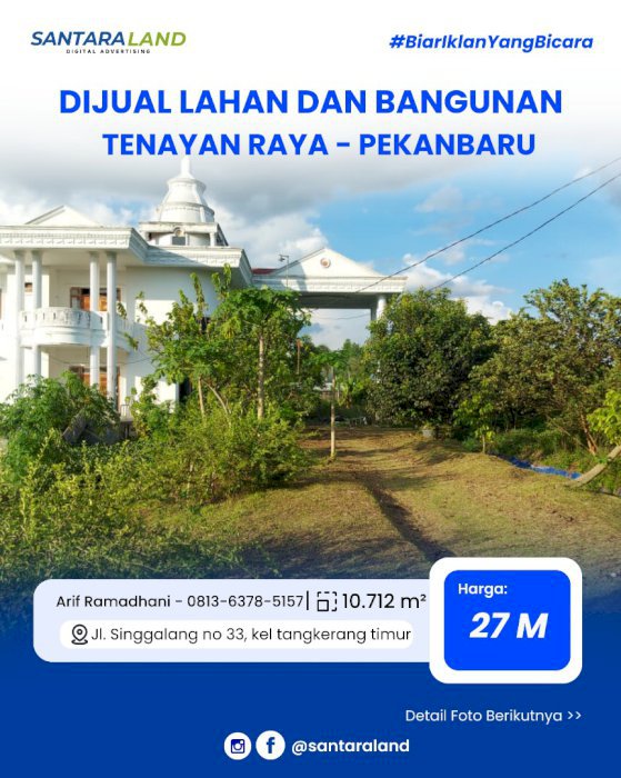 Dijual Lahan + Bangunan Komersial Lengkap – 10.712 m²