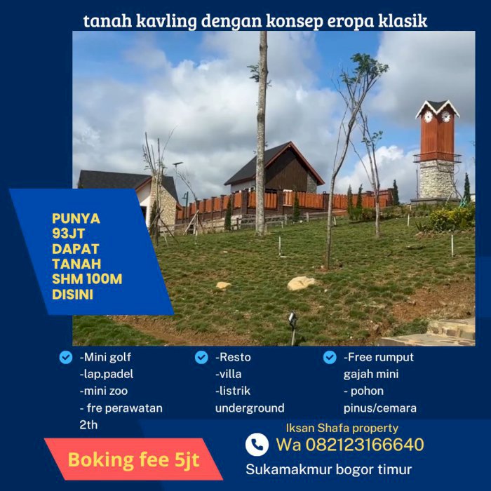 PUNYA 93 JUTA SUDAH DAPAT TANAH SHM 100m DI KAWASAN EROPA KLASIK