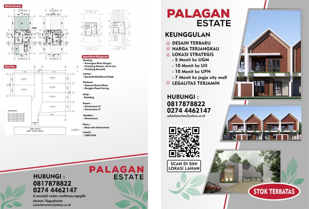 Dijual Cepat Rumah Palagan Estate Panggung Sari Ngaglik Yogyakarta