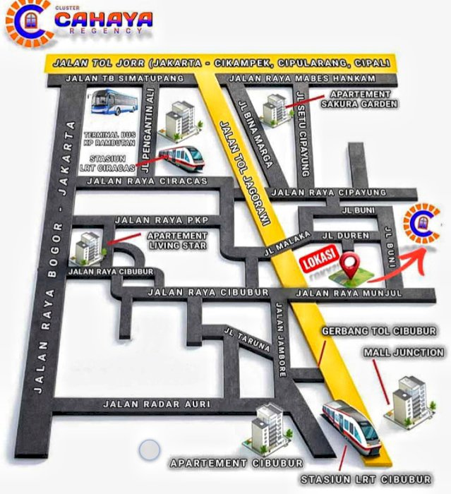 Tanah kavling siap bangun cluster cahaya regency cipayung jakrta timur