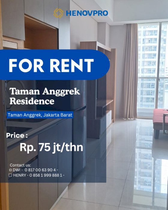 BEST DEAL! 2BR DISEWA APARTEMEN Taman Anggrek Residence Full Furnish