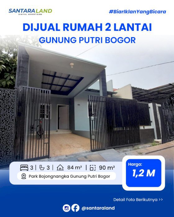DIJUAL RUMAH 2 LANTAI BUKIT GOLF HOUSING