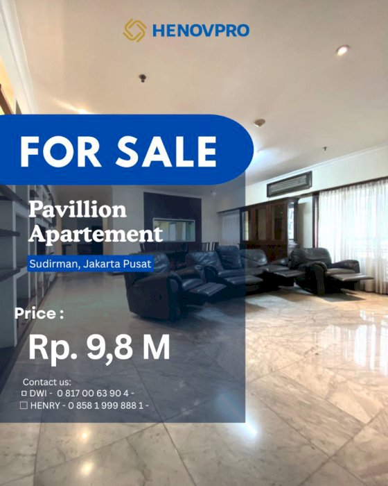 DIJUAL DIBAWAH NJOP JUNIOR PENTHOUSE APT. PAVILION di Sudirman Jakarta