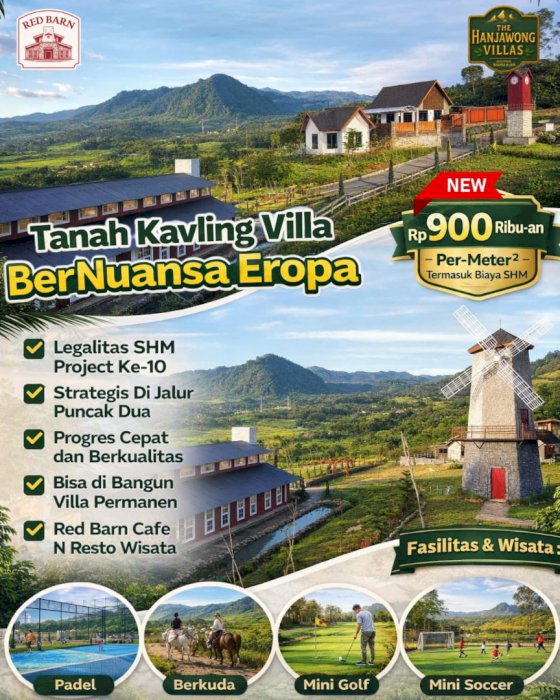 Tanah kavling villa view gunung tinggal sedikit lagi