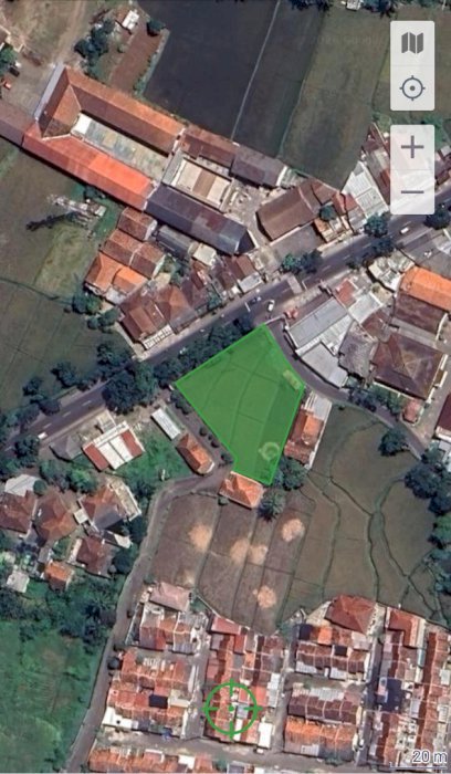 Tanah 3 muka jl. Propinsi, Ramai, utk usaha cocok