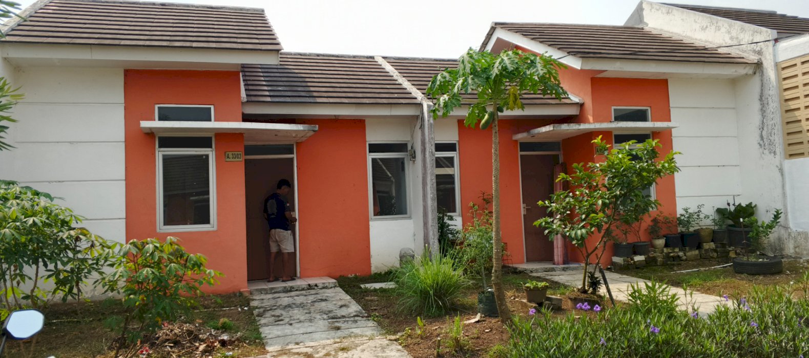 Jual rumah Cluster Spring View Citra 1 Tipe 36/73 dua yunit gandeng
