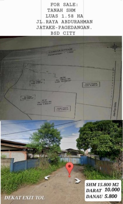 Lahan Premium di Pagedangan BSD Tangerang