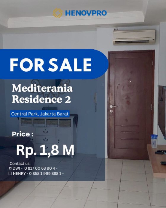 DIJUAL CEPAT Apartment Mediterania Residence 2 unit 3BR