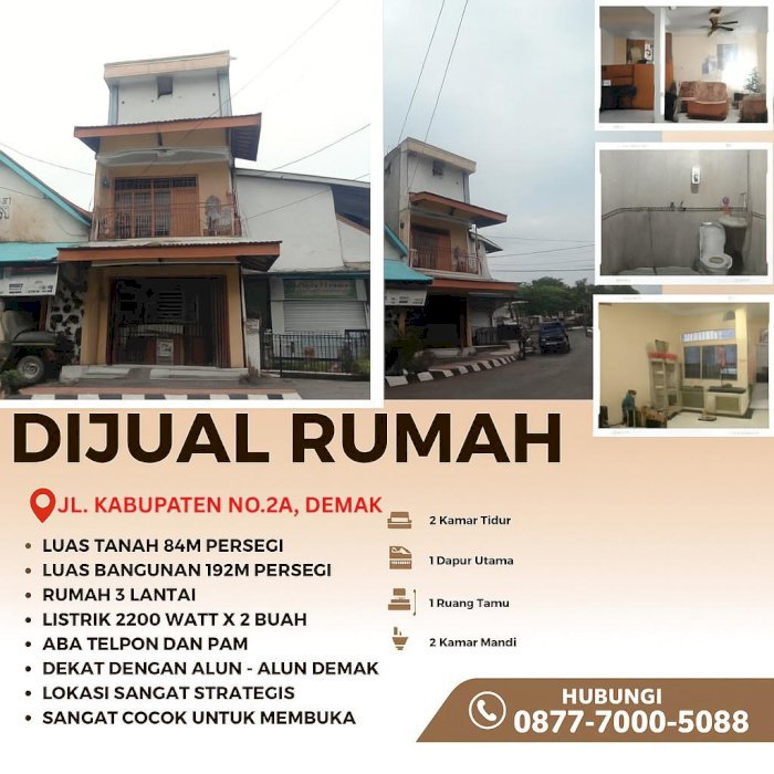 Di jual rumah strategis di pusat kota Demak