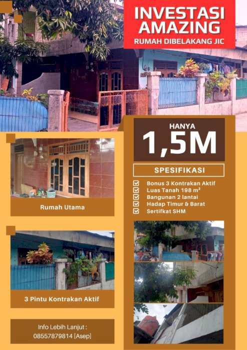 investasi amazing rumah kontrakan 2 lantai