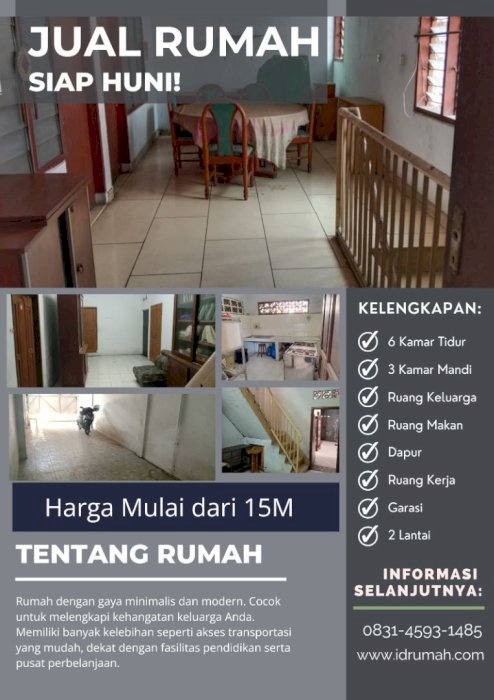 JUAL RUMAH KOMPLEK KARTINI III DALAM