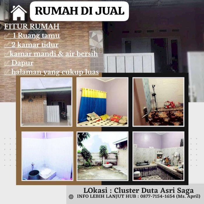 DIJUAL RUMAH CLUSTER DUTA ASRI SAGA DI BALARAJA, TANGGERANG!