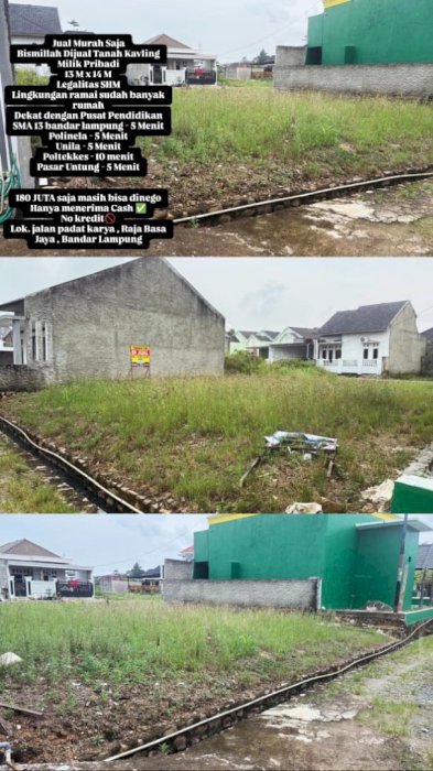 Dijual Murah Tanah Kavling – Milik Pribadi di Lampung