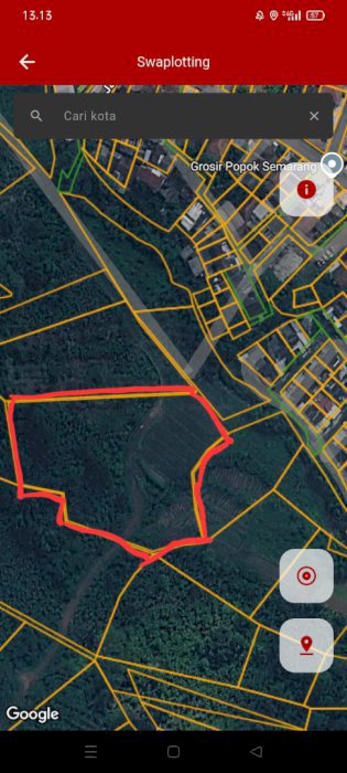 Kavling ngaliyan zona kuning bisa untuk perumaha