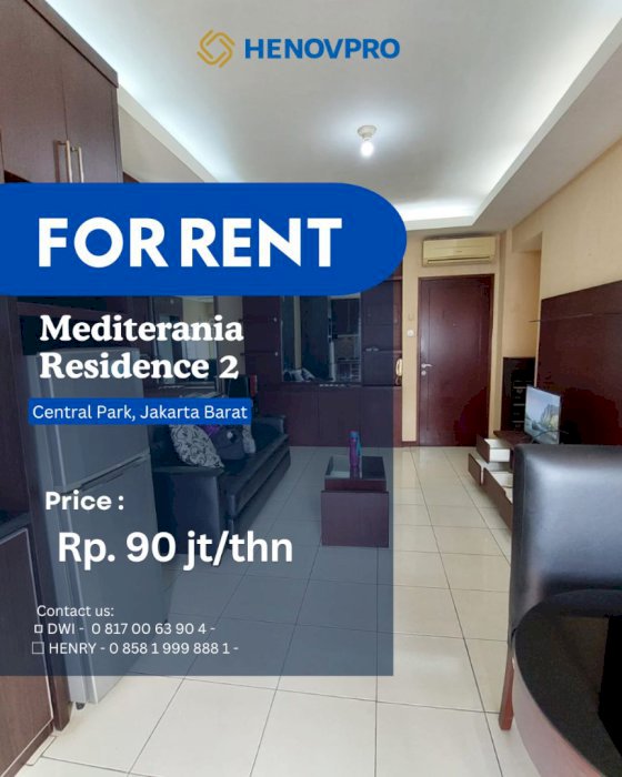 DISEWA Mediterania Residence 2 Unit 3BR Pool View