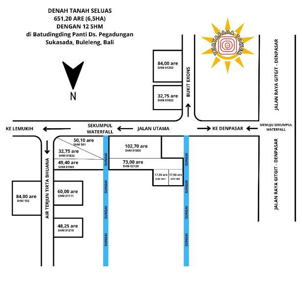 Dijual tanah perbatasan bedugul - buleleng