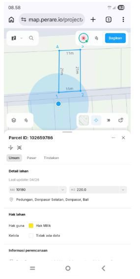 Dijual tanah di pulau moyo