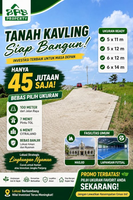 Kavling Murah Batas kota