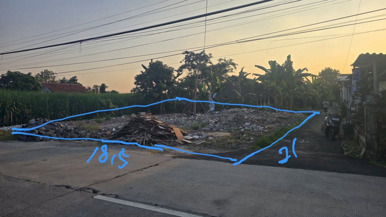 Dijual Tanah pinggir jalan