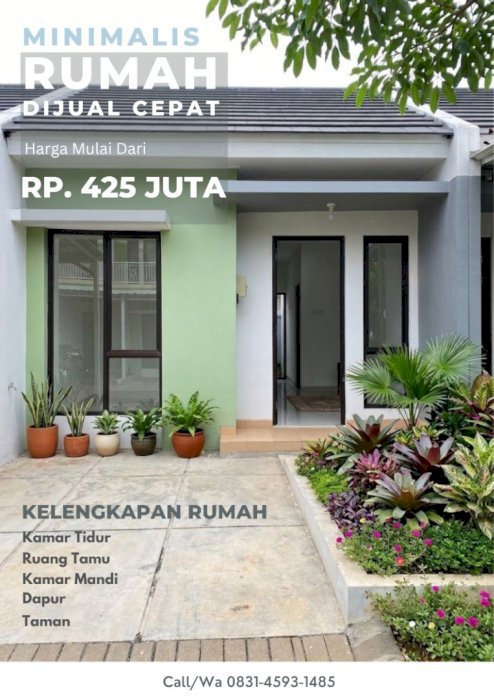 JUAL RUMAH KOMPLEK PERUMAHAN GRAND BATAVIA CLUSTER GARDEN GBG/05-16