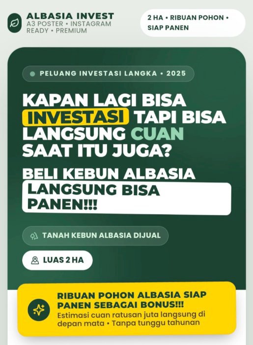 Perkebunan Albasia Di Purwakarta