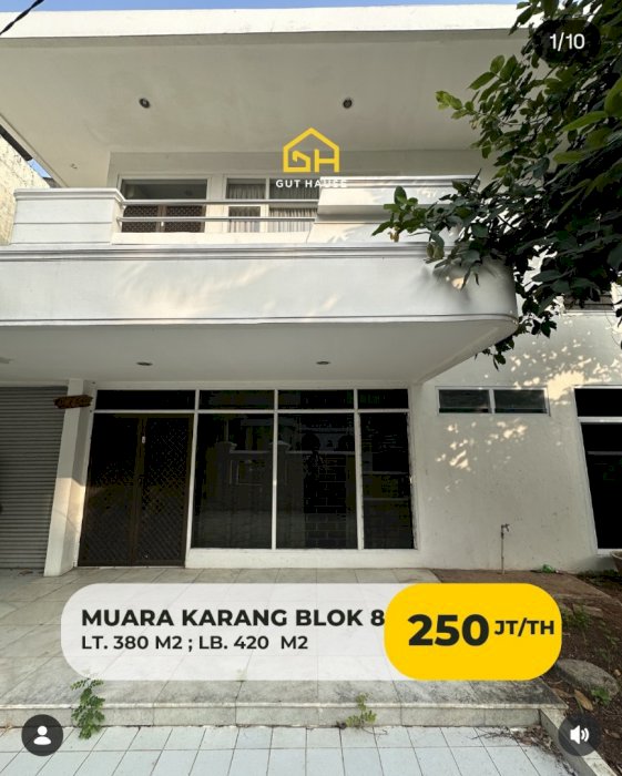 Disewakan Rumah Muara Karang Jakarta Utara
