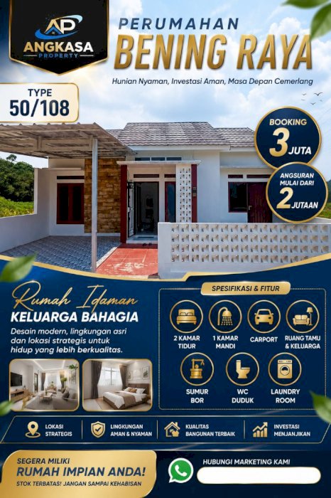 PERUMAHAN BENING RAYA LOKASI STRATEGIS KABUPATEN LAMPUNG UTARA