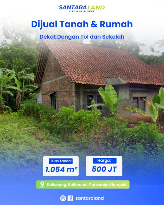 DIJUAL TANAH DAN RUMAH – SHM