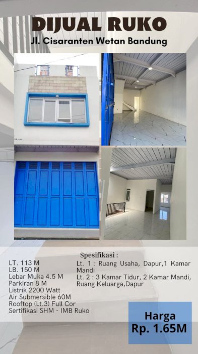 RUKO di Cisaranten Wetan Bandung