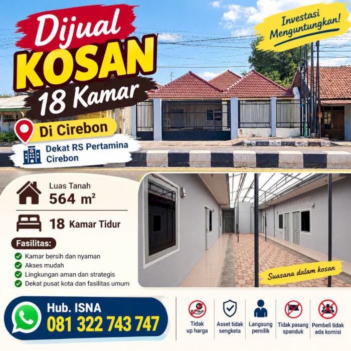 Dijual kosan Di Cirebon