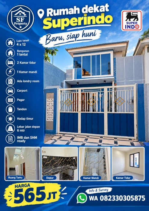 Gila Rumah Minimalis Modern Murah Sby Barat