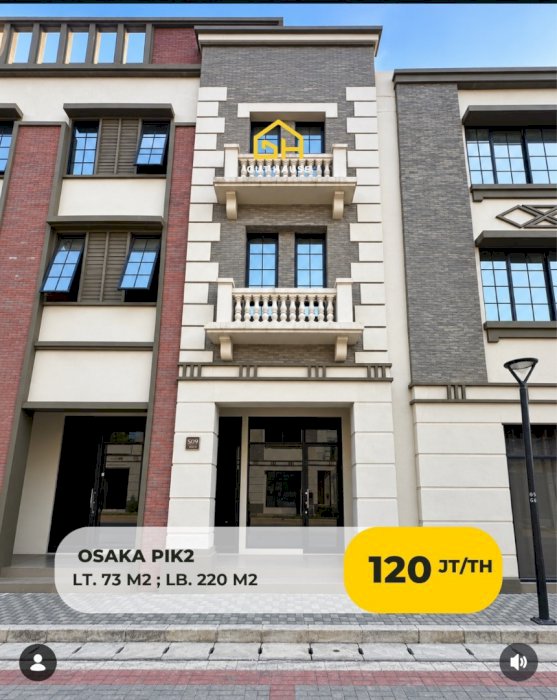 Disewa Ruko Osaka Pik2 Tangerang