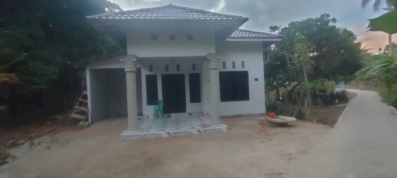 Rumah baru selesai, luar bangunan 8x12, luas Tanah 10x15
