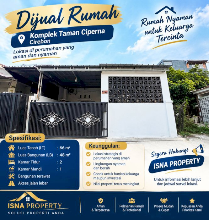 Dijual rumah di taman kota ciperna
