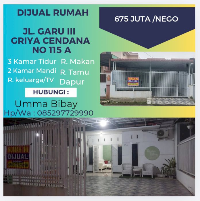 Jual rumah SHM dimedan letak strategis